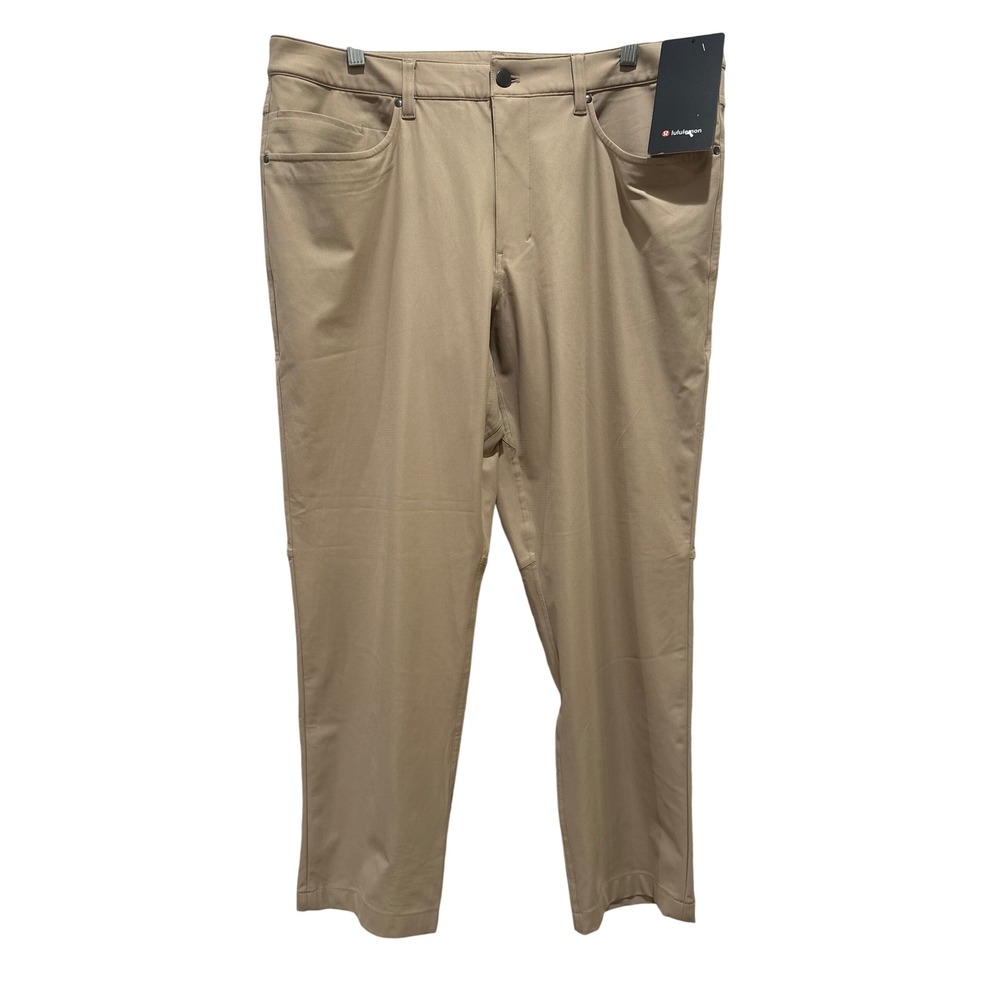 NWT Lululemon ABC Pant Classic Men 36x32 Trench Tan Warpstreme Straight LM5967S